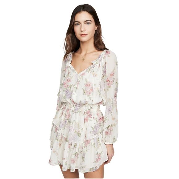 LoveShackFancy Dresses & Skirts - LoveShackFancy Popover Floral Mini Dress
